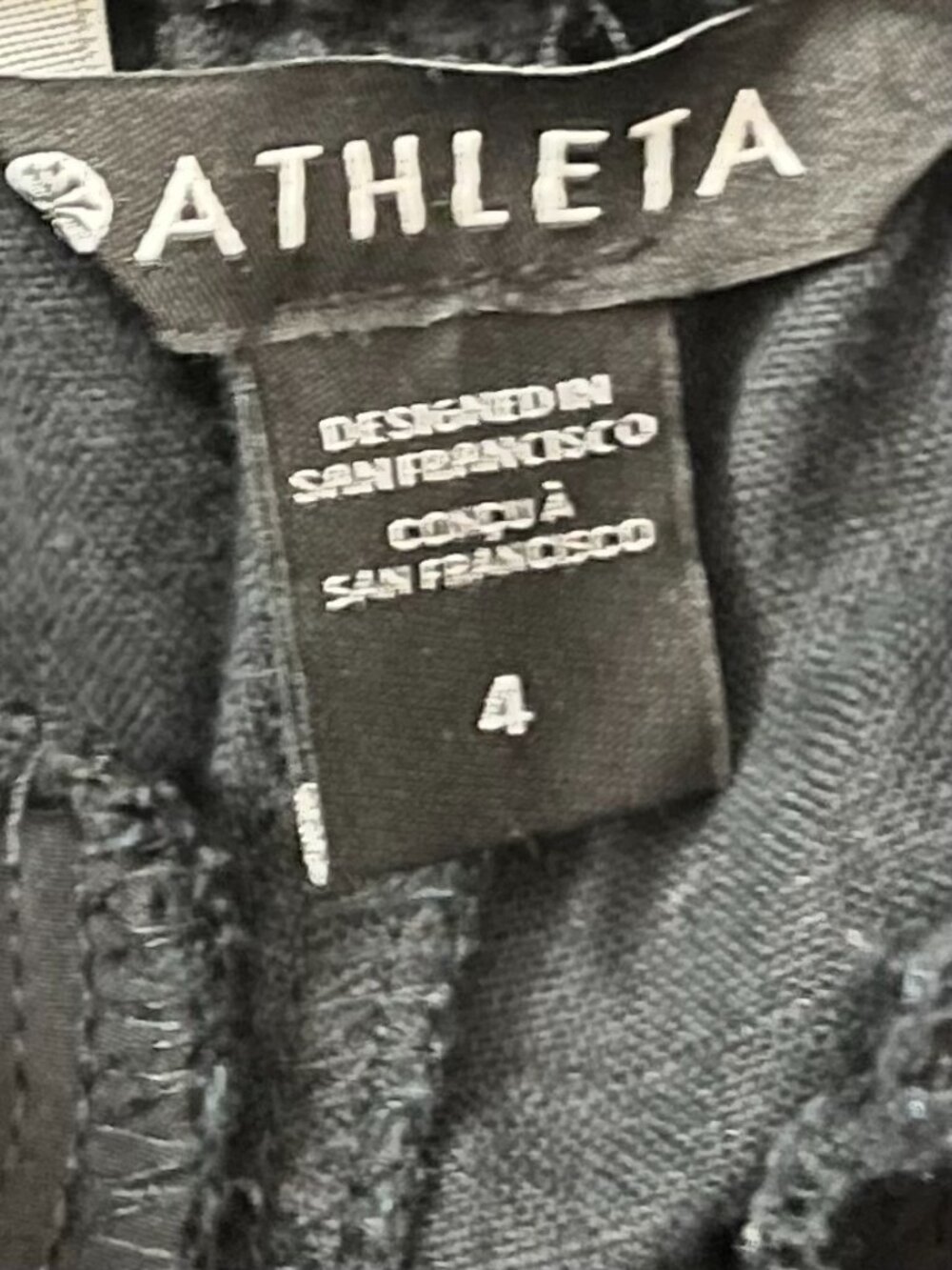 🧡3/15 Athleta Linen Black Joggers Women's 4 - Picture 10 of 10